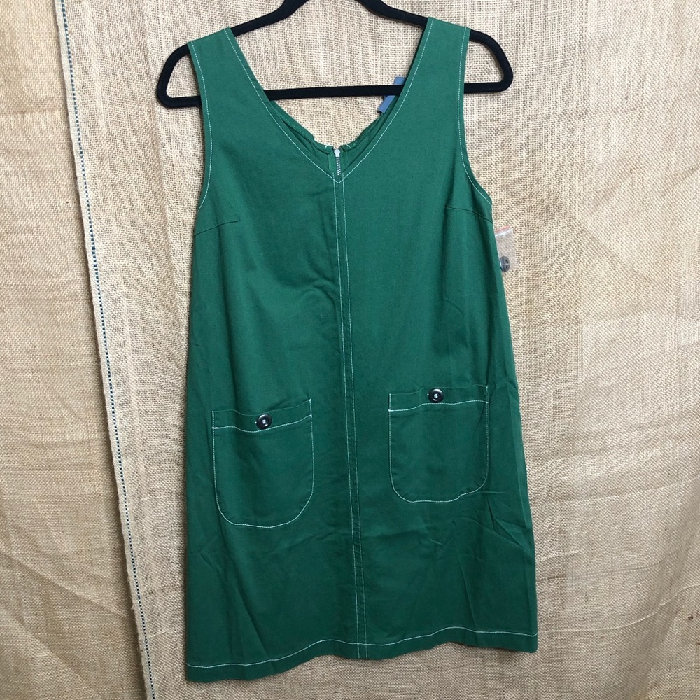 Modcloth One More Thing Jumper Green Dress Retro - Picture 3 of 8